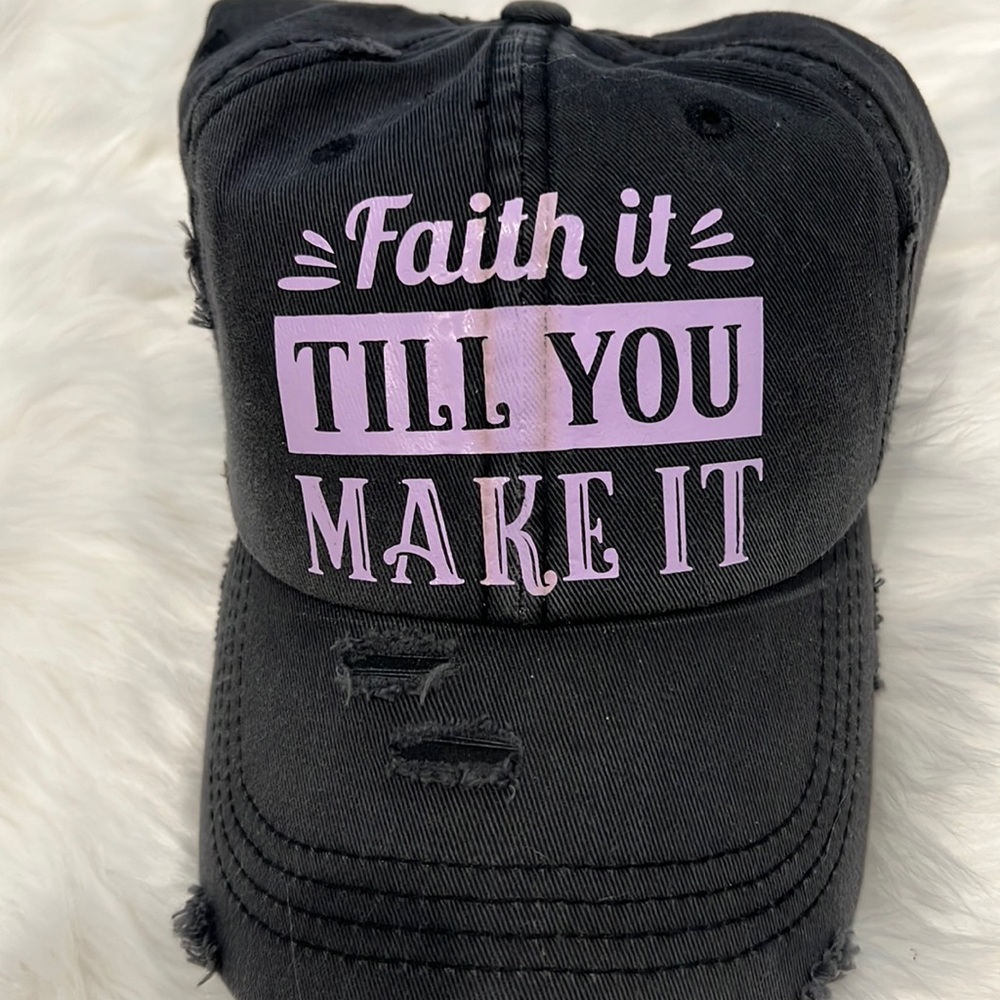 NWOT Custom made Pony tail Hat